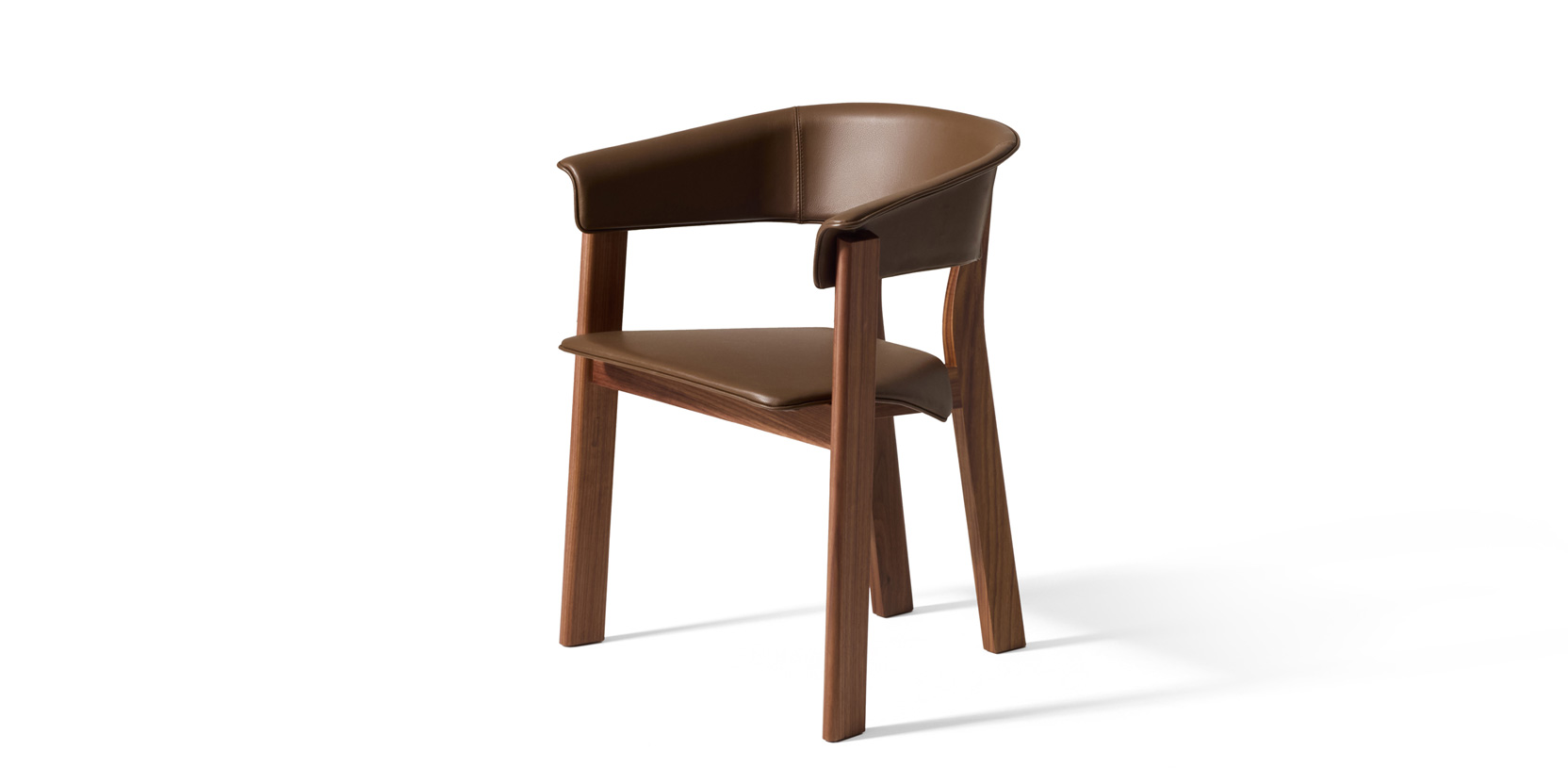 Back-Wing Chair with Armrests - Italian Design by Patricia Urquiola