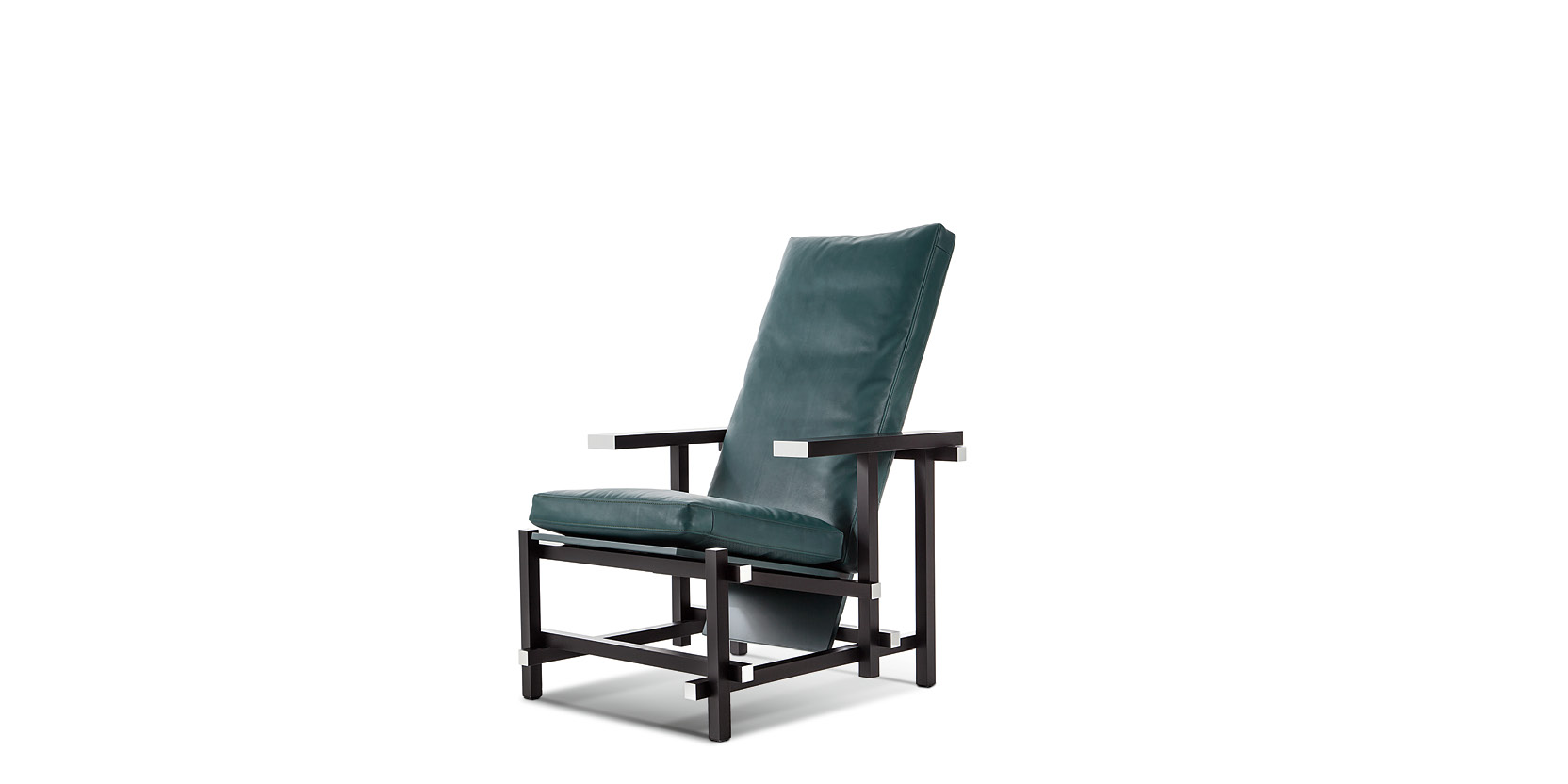 Black Red and Blue Armchair by Gerrit Thomas Rietveld Cassina