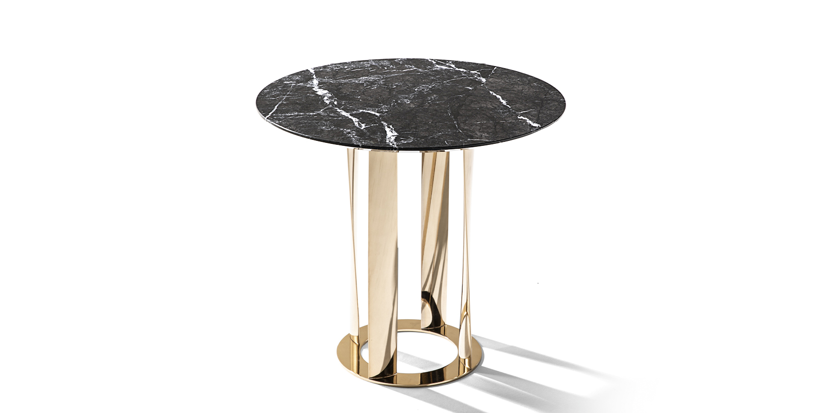 美品 Cassina ボボリ φ130 ゴールド 約200万円 BOBOLI 475 BOBOLI（ボボリ テーブル） Cassina | カッシーナ・イクスシー