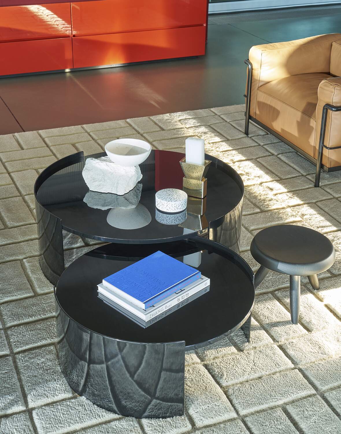 Cassina/カッシーナ■554 BOWYコーヒーテーブルセット　定価約95万 554 BOWY OUTDOOR（ボウイ アウトドア ローテーブル）Cassina