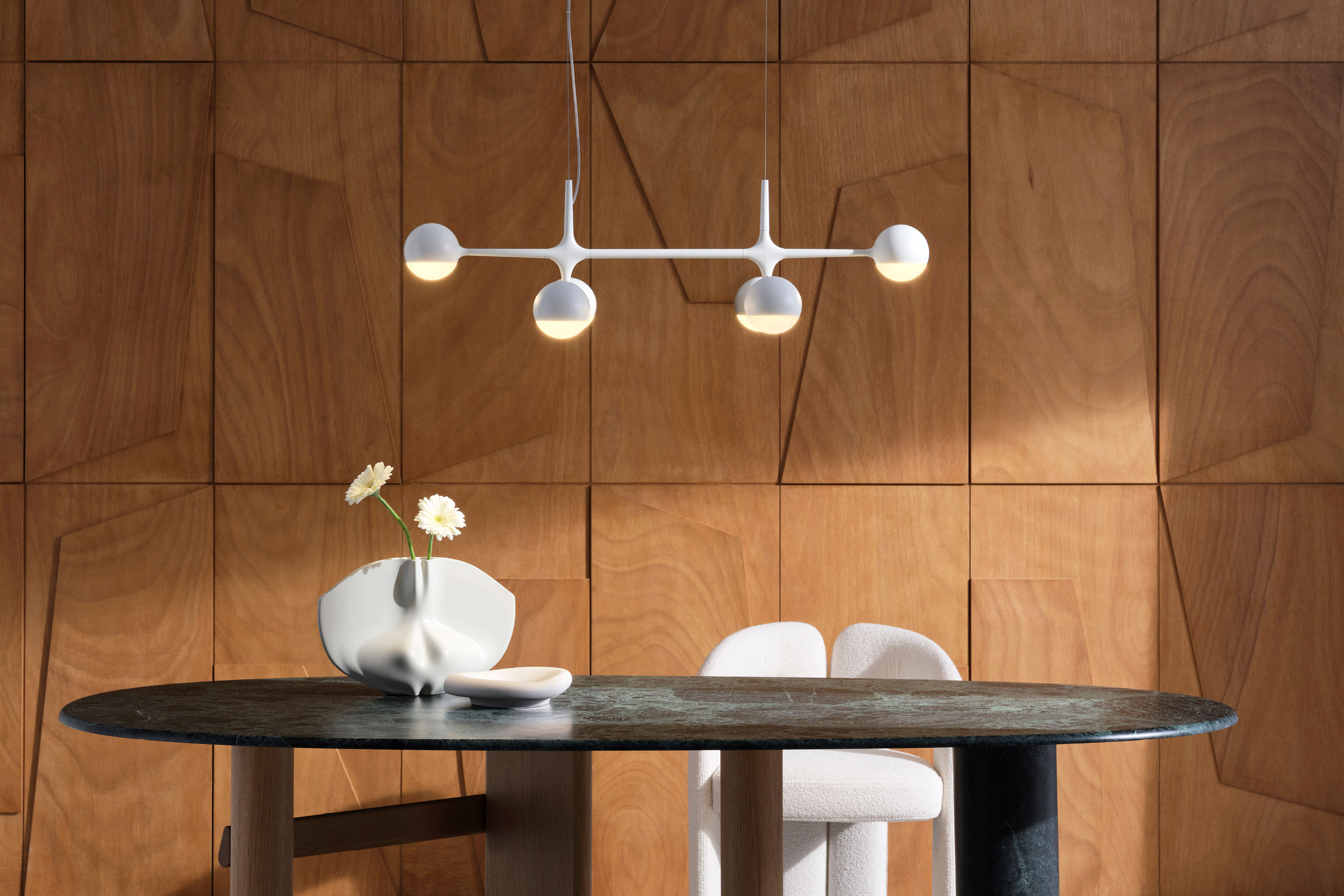 Dot Pattern Light - 6 Sphere Suspension Lamp - Cassina