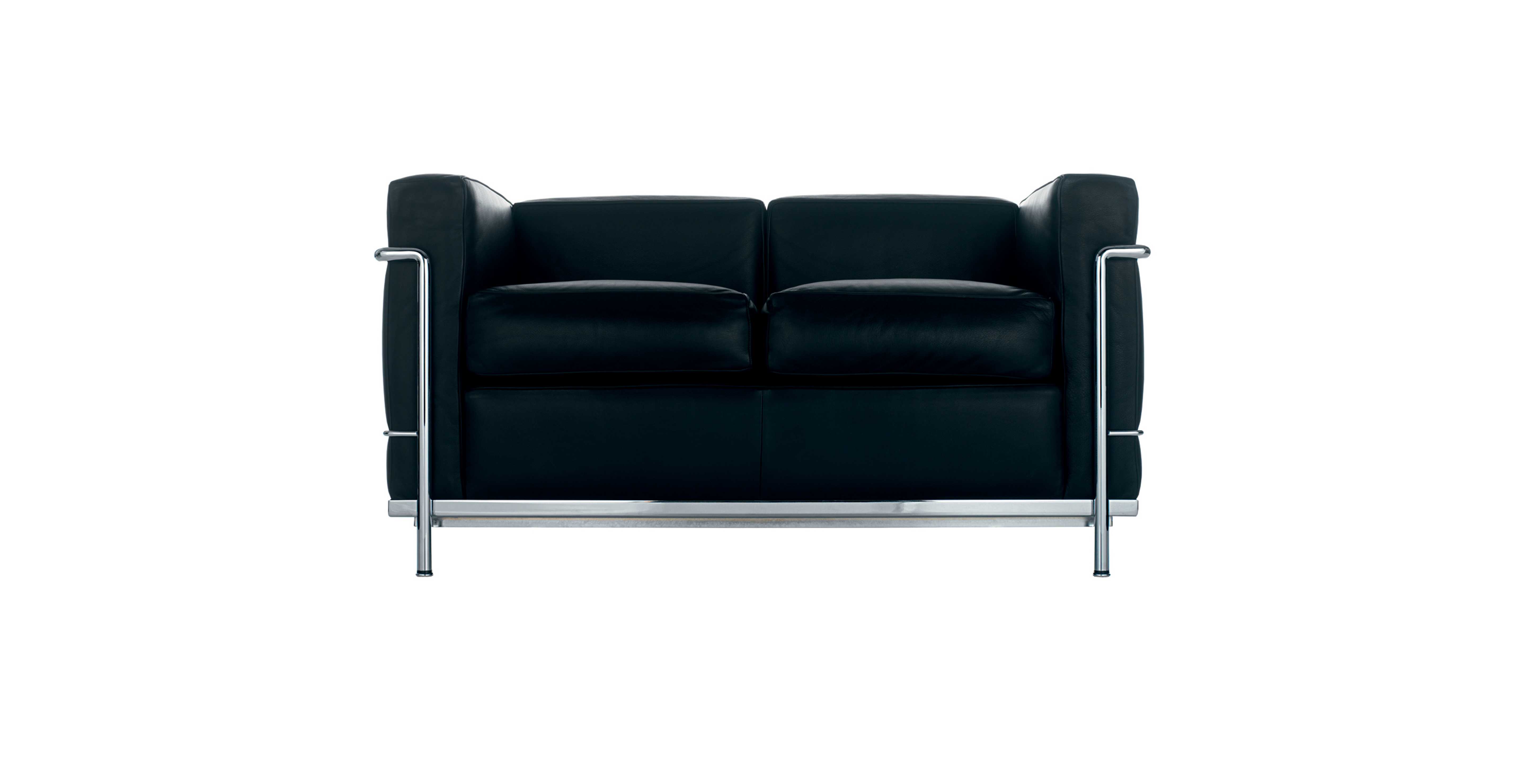2 Fauteuil Grand Confort petit modele Sofa by Le Corbusier Pierre Jeanneret Cassina