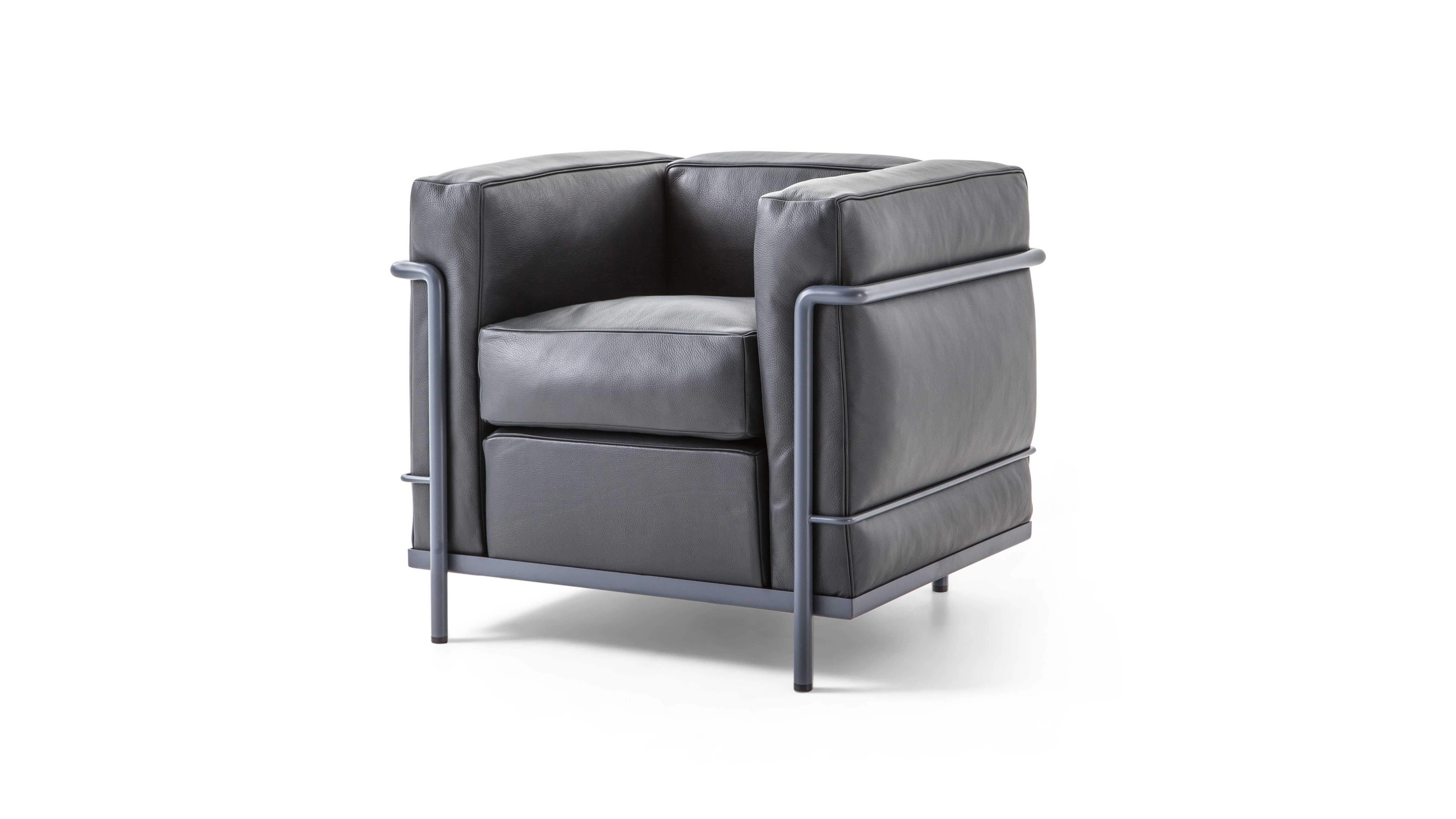 2 Fauteuil Grand Confort petit modele Armchair by Le Corbusier Pierre Jeanneret Cassina