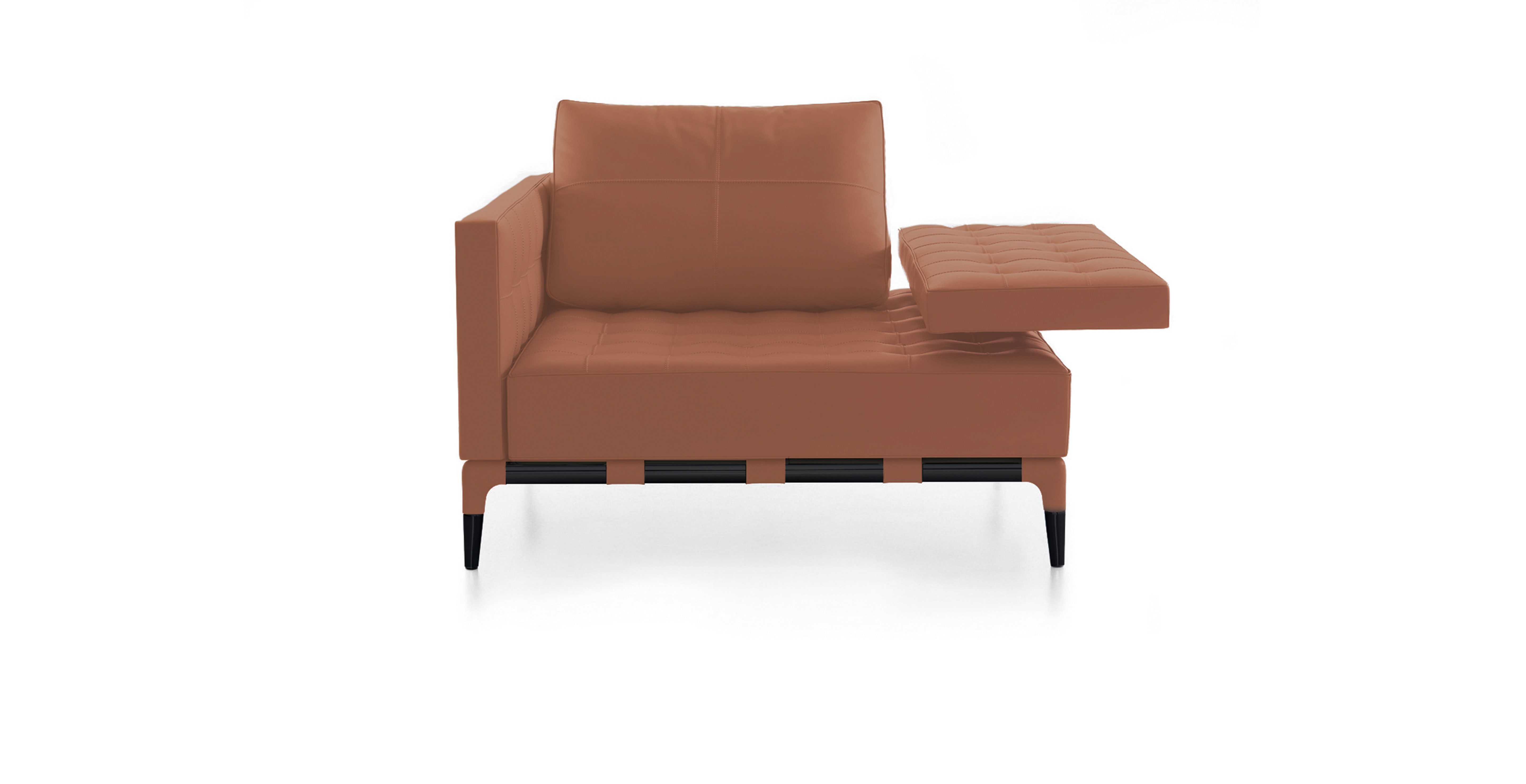 Cassina（カッシーナ）241-00 PRIVE オットマン 黒革（13X606
