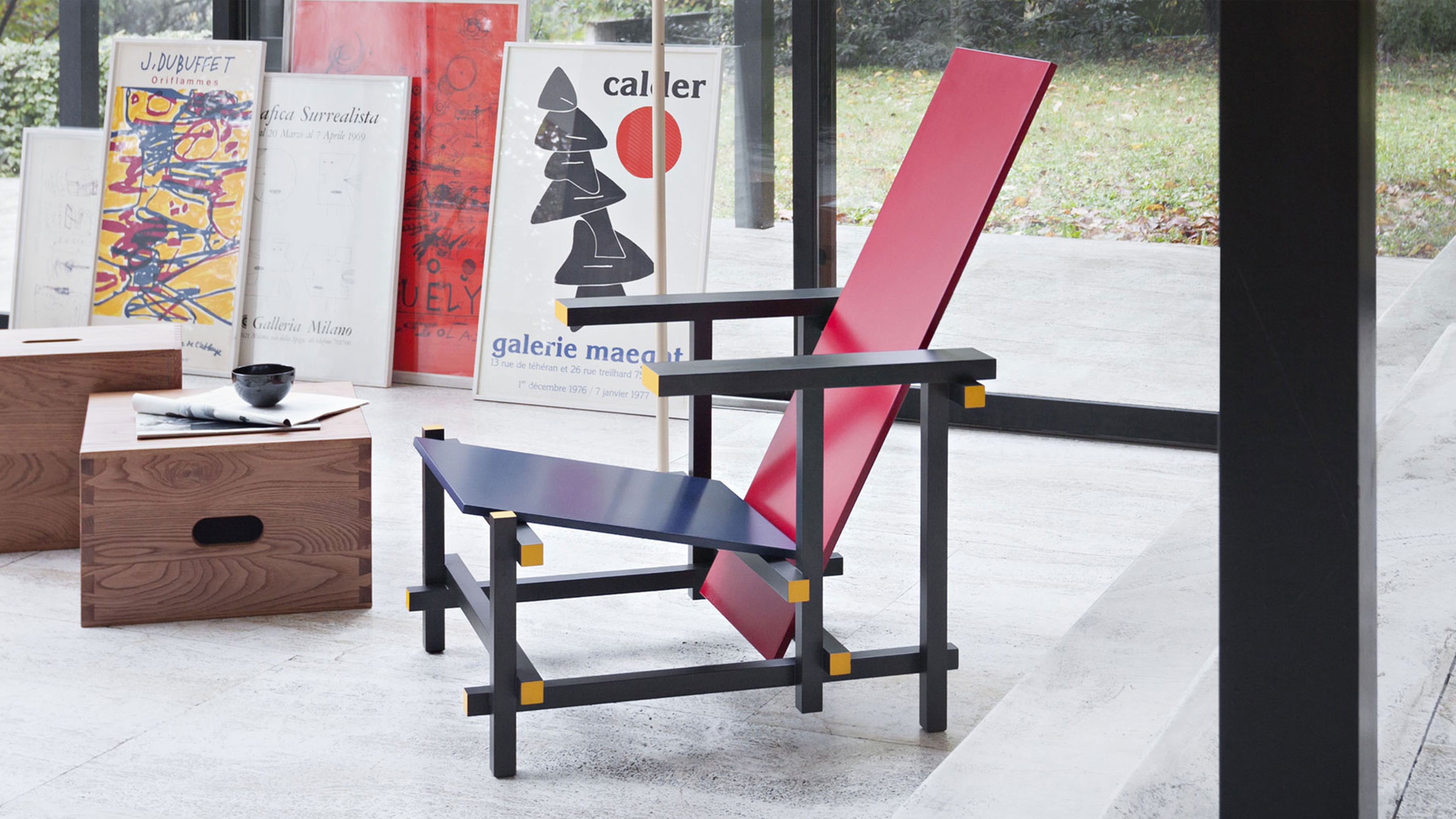レッドアンドブルーチェア　GERRIT THOMAS RIETVELD Gerrit Thomas Rietveld レッド＆ブルーチェア - アンティーク