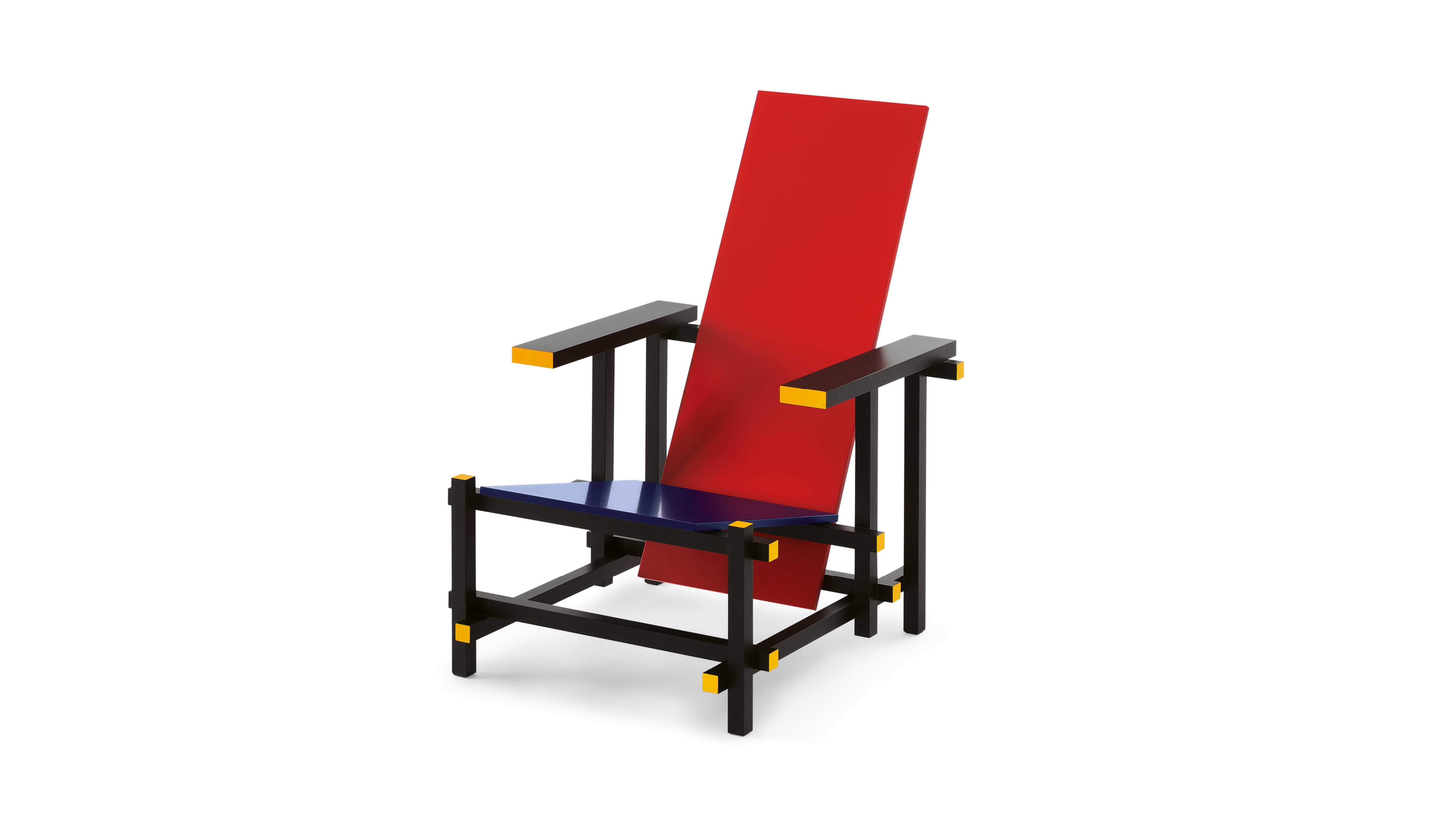 Red and Blue Armchair by Gerrit Thomas Rietveld Cassina