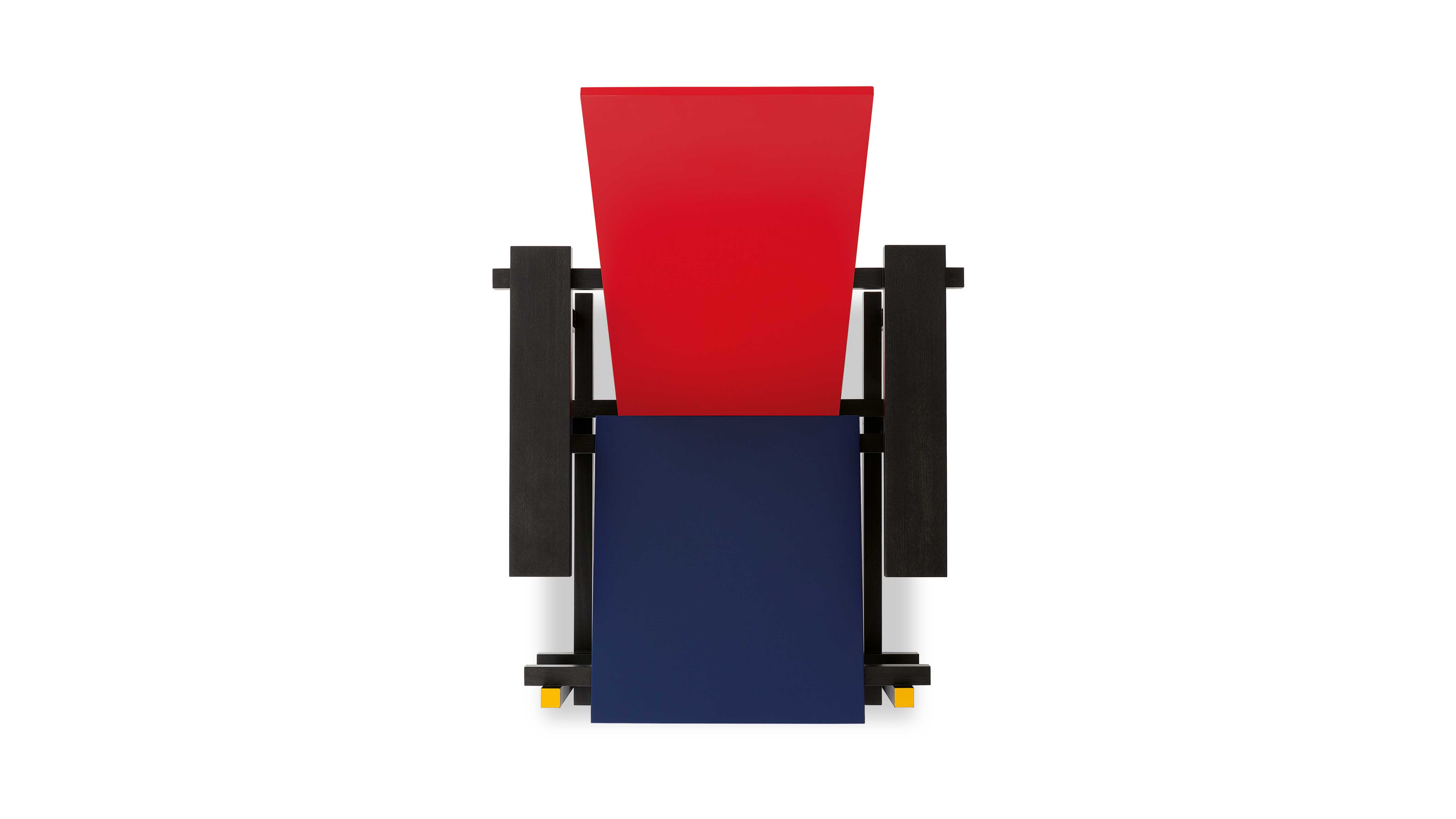 Red and Blue Armchair by Gerrit Thomas Rietveld Cassina