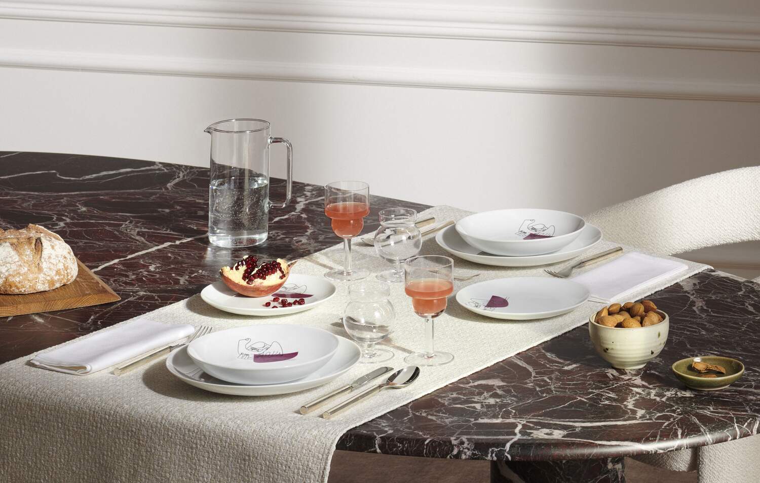 Service Prunier tableware | Le Corbusier and Ginori 1735 | Cassina