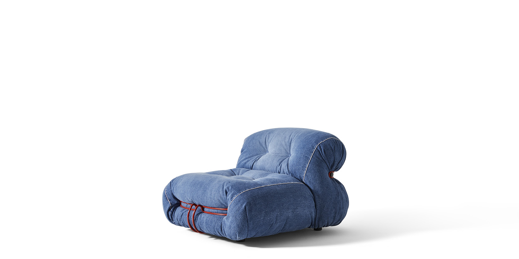 Sessel Soriana, aus japanischem Denim | A&T Scarpa | Cassina