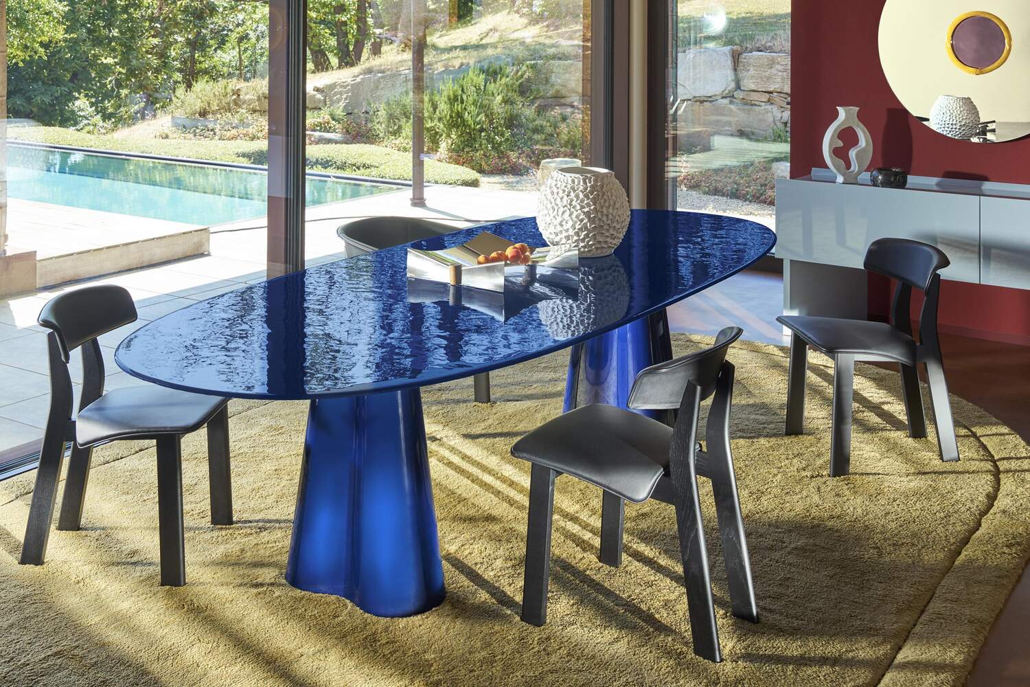 水盤 （Cassina） 780/783 Round low table by Gianfranco Frattini
