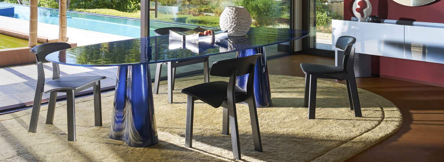 Designer dining area. Immerse yourself in Cassina elegance