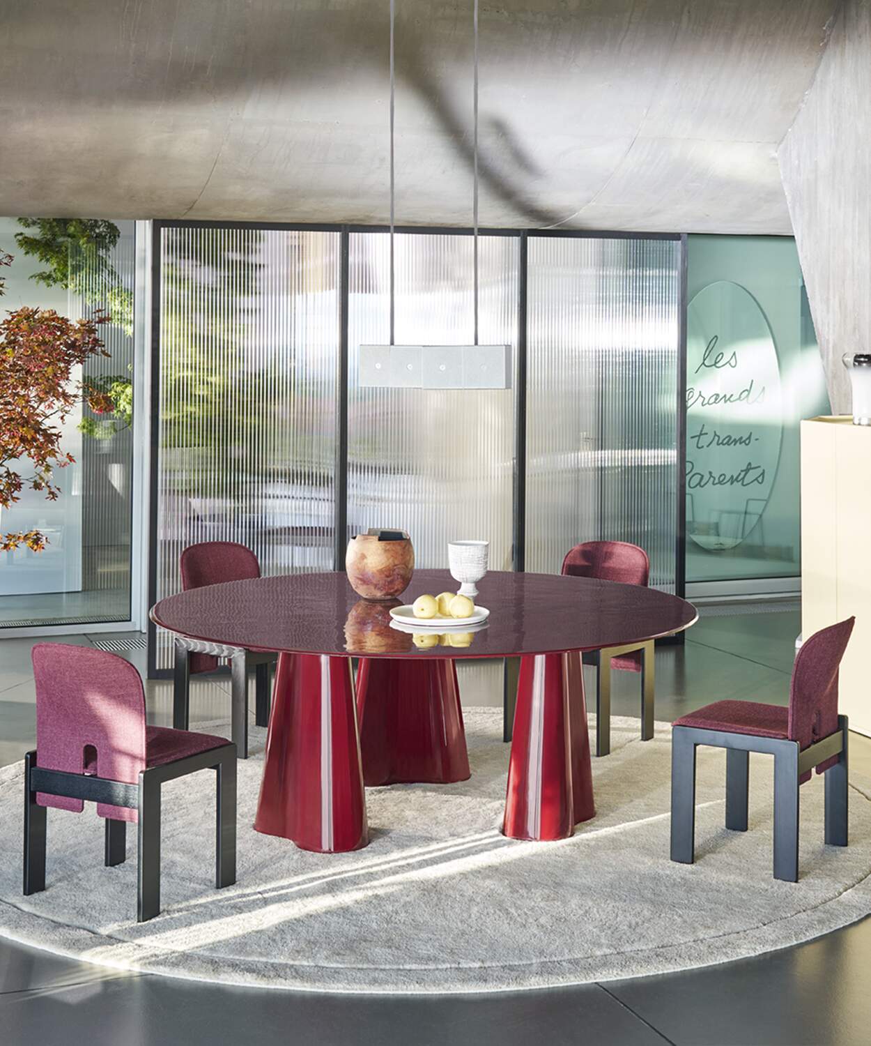 Designer dining area. Immerse yourself in Cassina elegance