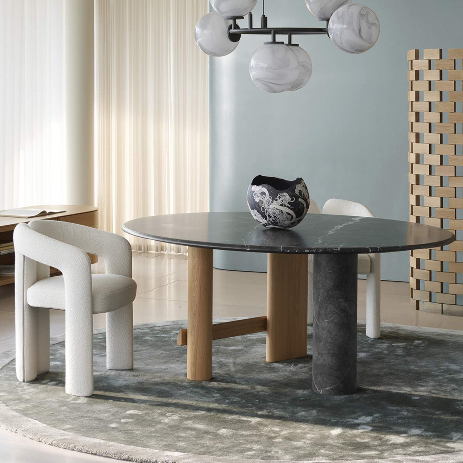 Designer dining area. Immerse yourself in Cassina elegance