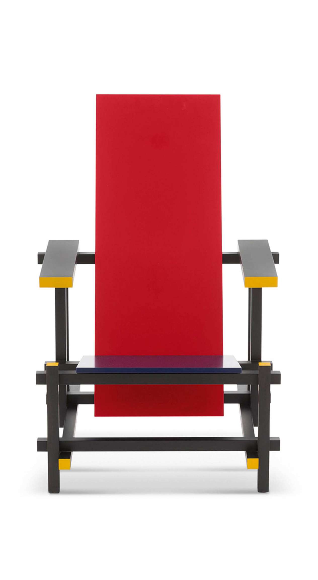 Red and Blue Armchair by Gerrit Thomas Rietveld Cassina